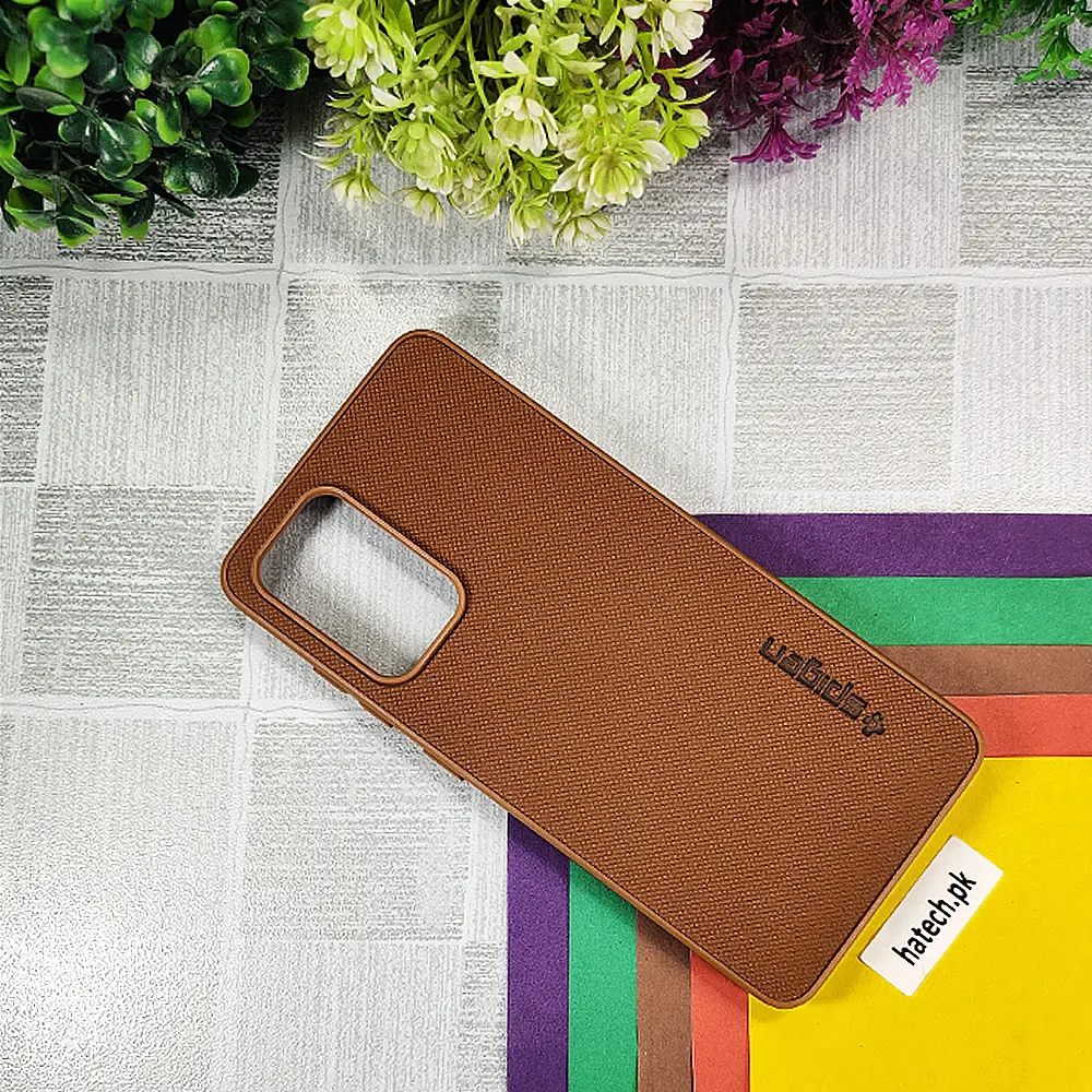 Oppo A54|A16s|A54s Spigen Hard Dotted Leather Back Case (Brown)