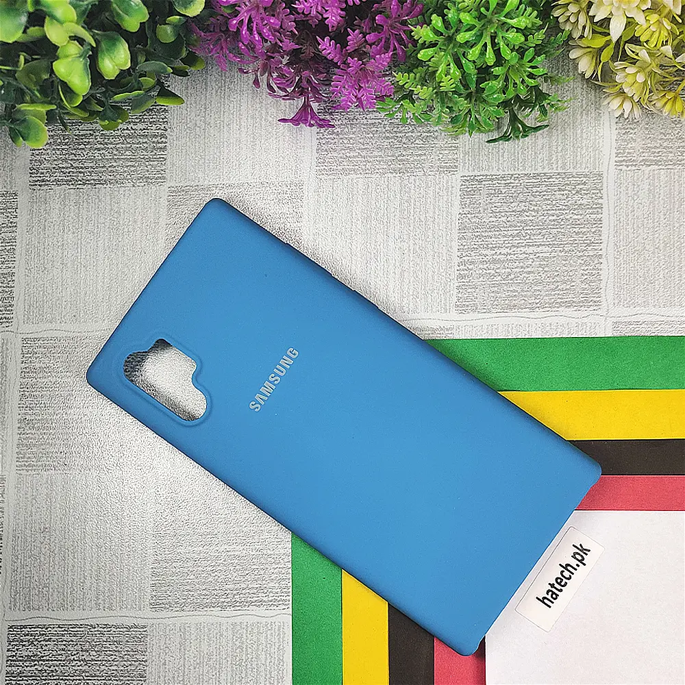 Samsung Note 10 Plus Official Soft Silky Case (Sky Blue)