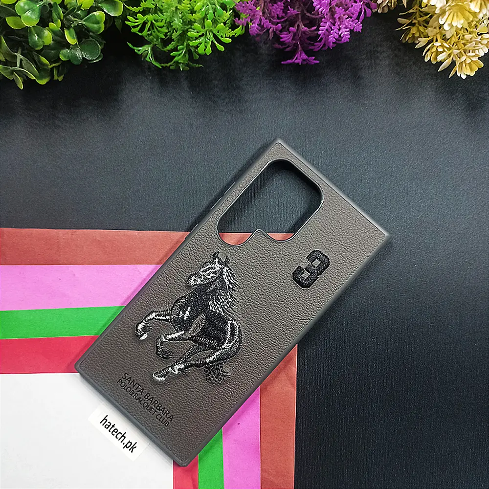 Samsung Galaxy S24 Ultra Santa Barbara Polo Racquet Club Back Case (Gray)