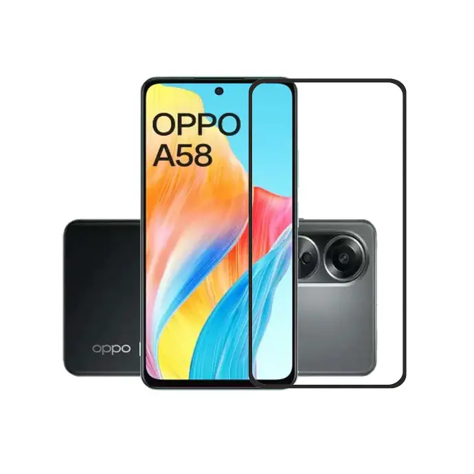 Oppo A58 Polo Club  Tempered Glass | Tempered Glass for OnePlus, Realme, Oppo, Vivo  More | Support Multiple Mobiles