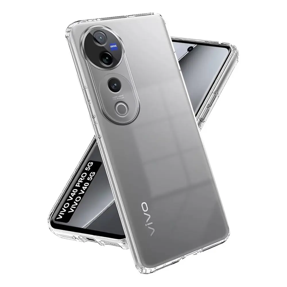 [PO7BVIV50 5G-3] Vivo V50 5G Dust Plug Transparent Back Case