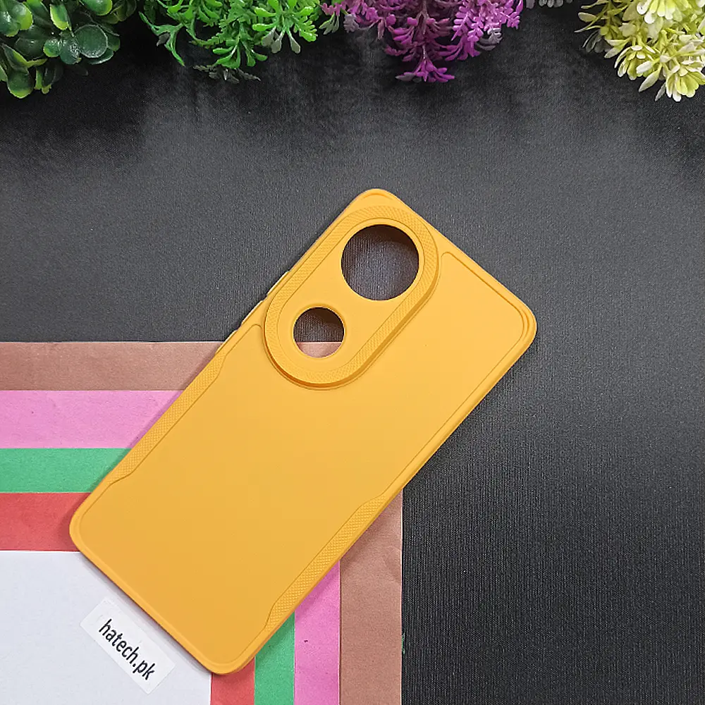 Vivo V50 5G Soft Silicone Back Case (Yellow)