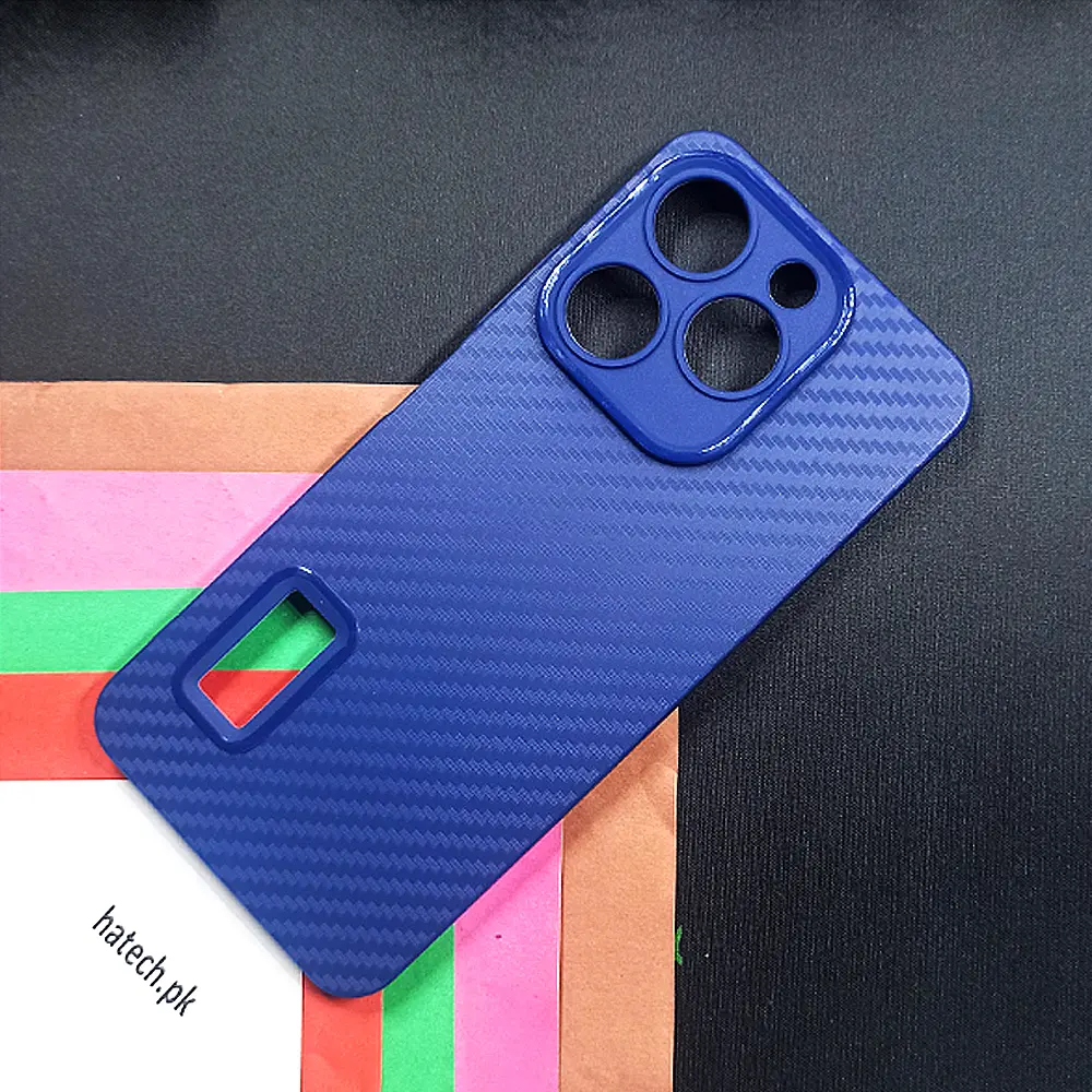 [PO4BITA70-6-17] iTel A70 Carbon New Paper Back Case (Navy Blue)