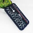 Redmi 8A Logo Soft Silicone Printed Back Case (Black)