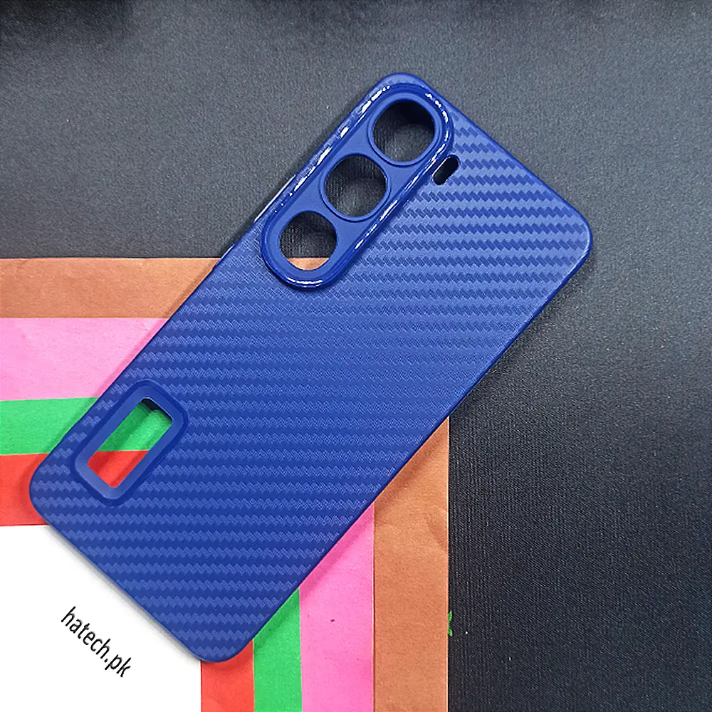 Vivo Y200 4G|Y300 4G|V40 Lite 5G Carbon New Paper Back Case (Nasvy Blue)