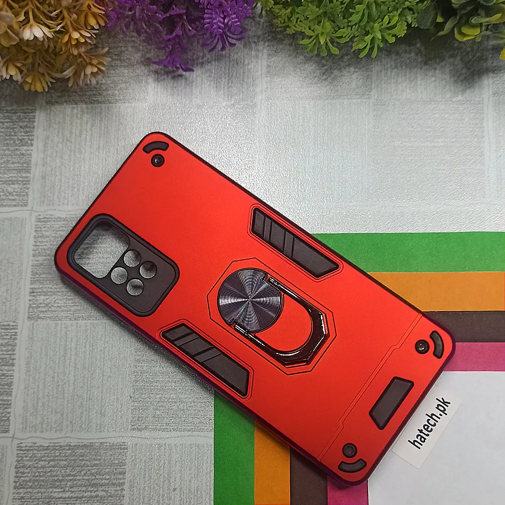 [PO39BMINOT11PR-1-4] Xiaomi Redmi Note 11 Pro 4G|Note 12 Pro Armour Back Case (Red)