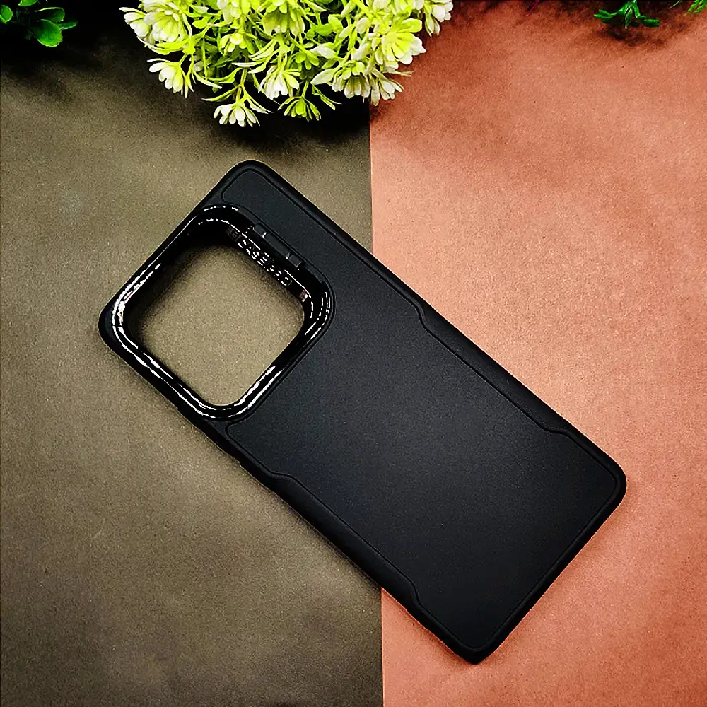 [PO14BIHOT30-72-2] Infinix Hot 30 4G Case Pro Camera Stand Soft Silicone Back Case (Black)