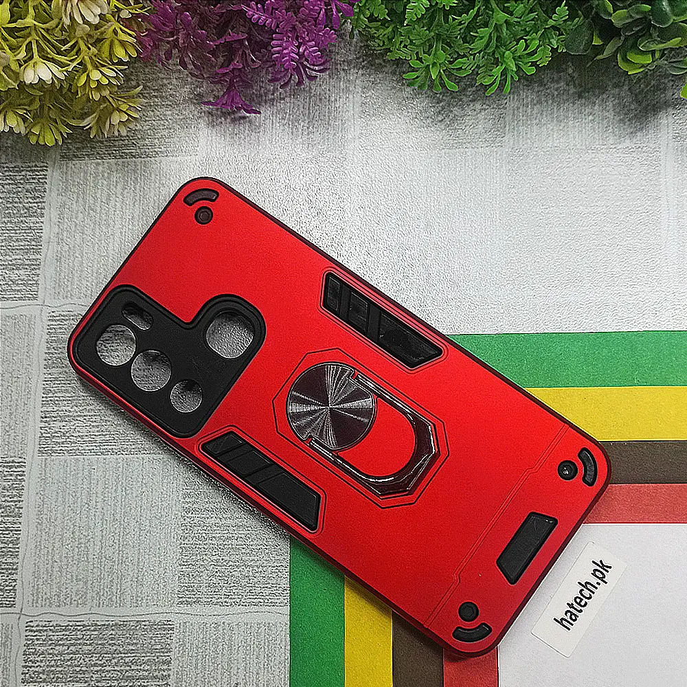 Infinix Hot 12i Armour Mobile Back Case (Red)