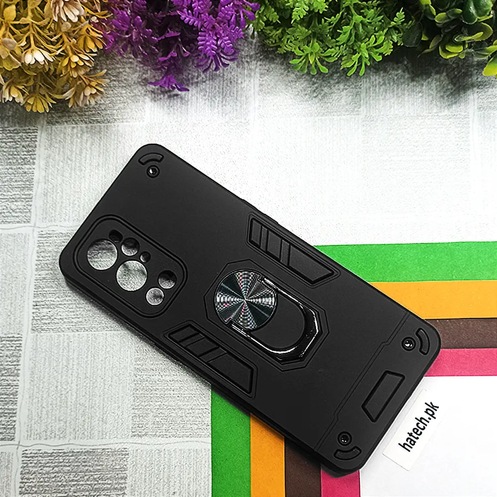 One Plus 9 Pro Armour Mobile Back Case (Black)