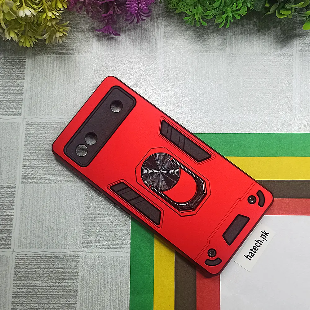 Google Pixel 6A Armour Back Case (Red)