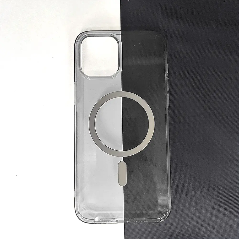 iPhone 12 Pro Max PC Transparent MagSafe Back Case (Natural Titanium)