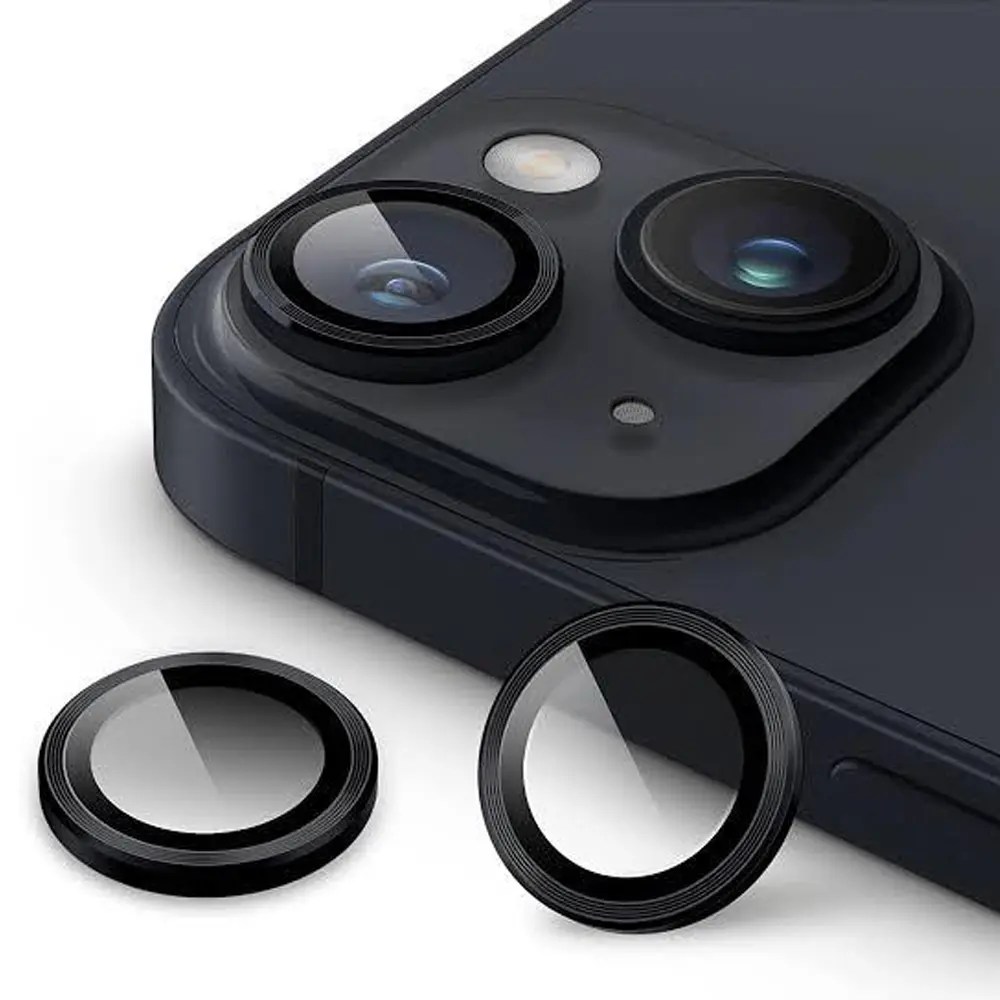 [PL14IP14PL-5-2] iPhone 14/14 Plus/15 Plus/15 Yoyo Black Camera Rings - Premium Lens Protection