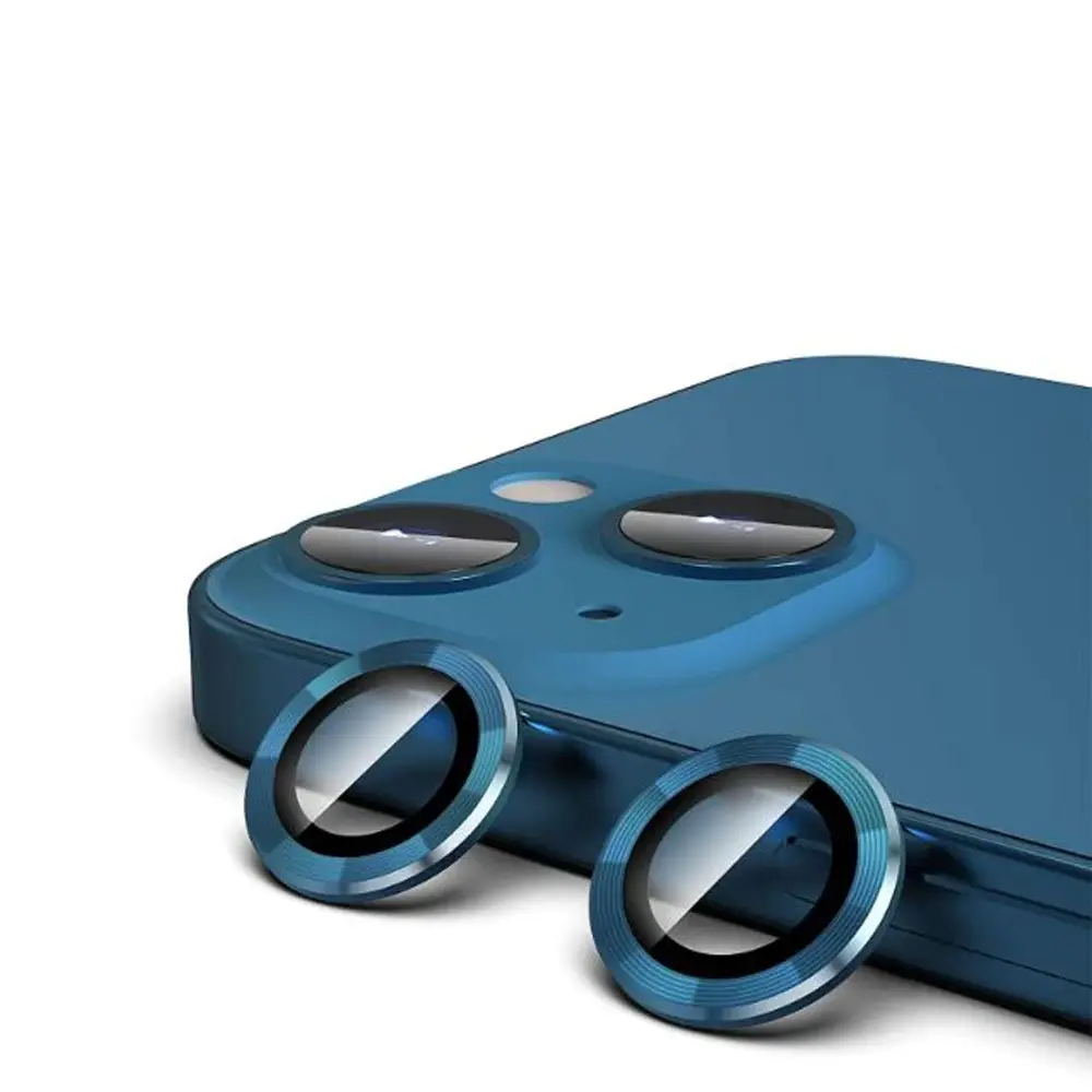 iPhone 13/13 Mini Yoyo Blue Camera Rings - Premium Lens Protection 