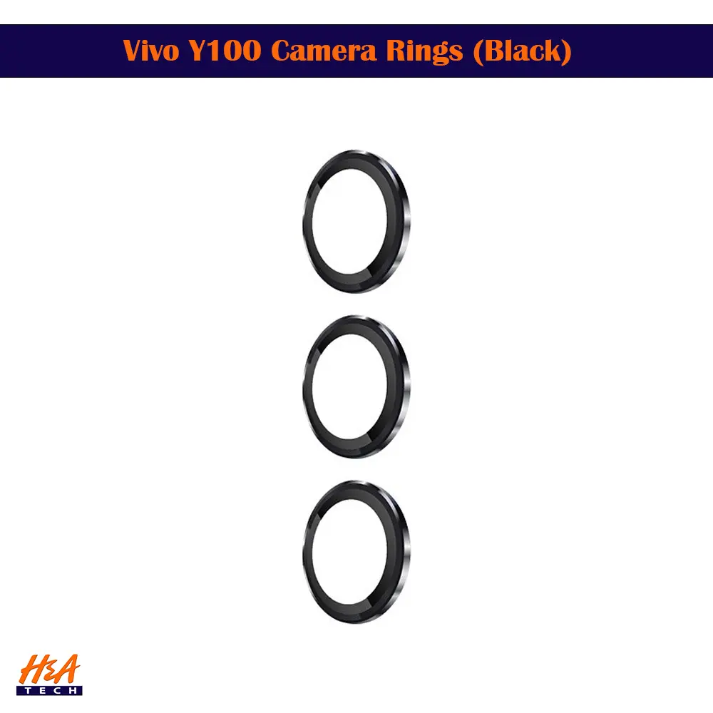 [PL14VIY100-3-2] Vivo Y100  Camera Rings (Black)