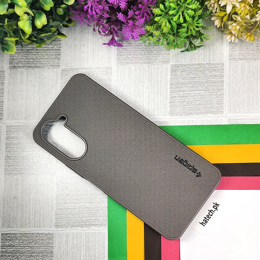 Vivo Y03|Y18 Spigen Hard Dotted Leather Back Case (Gray)