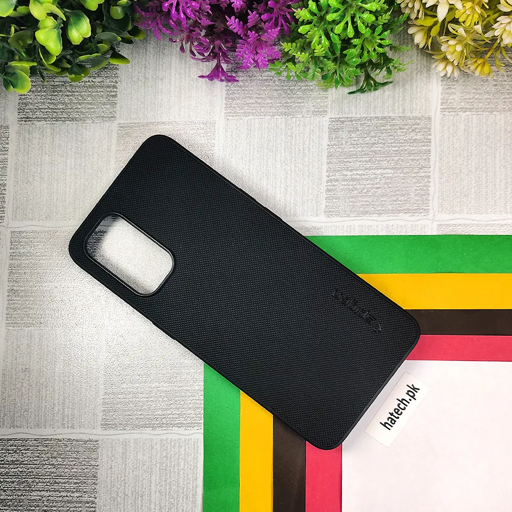 Oppo Reno 5 4G Spigen Hard Dotted Leather Back Case (Black)