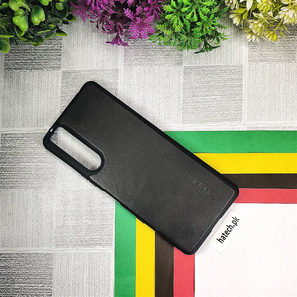 Sony Xperia 5 Mark iii X-Level Luxuary Leather Back Case (Black)