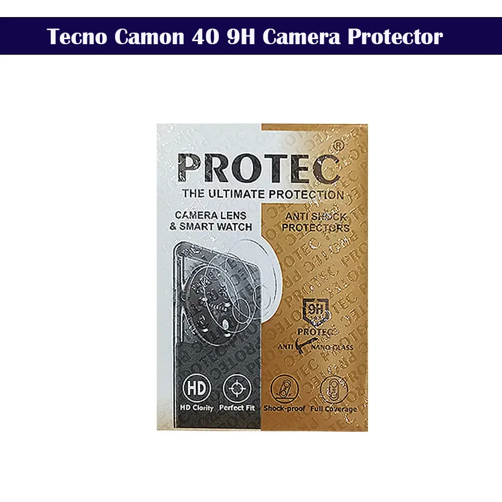 Tecno Camon 40 9H Camera Protector - Premium Glass Lens Shield 