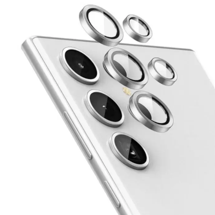 Samsung S23 Ultra/S24 Ultra Camera Rings Yoyo - Silver | Premium Lens Protection 