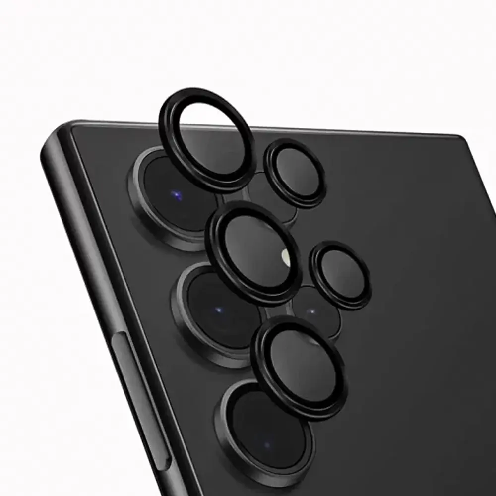 [PL14SS24UL-5-2] Samsung S23 Ultra/S24 Ultra Camera Rings Yoyo - Black | Premium Lens Protection