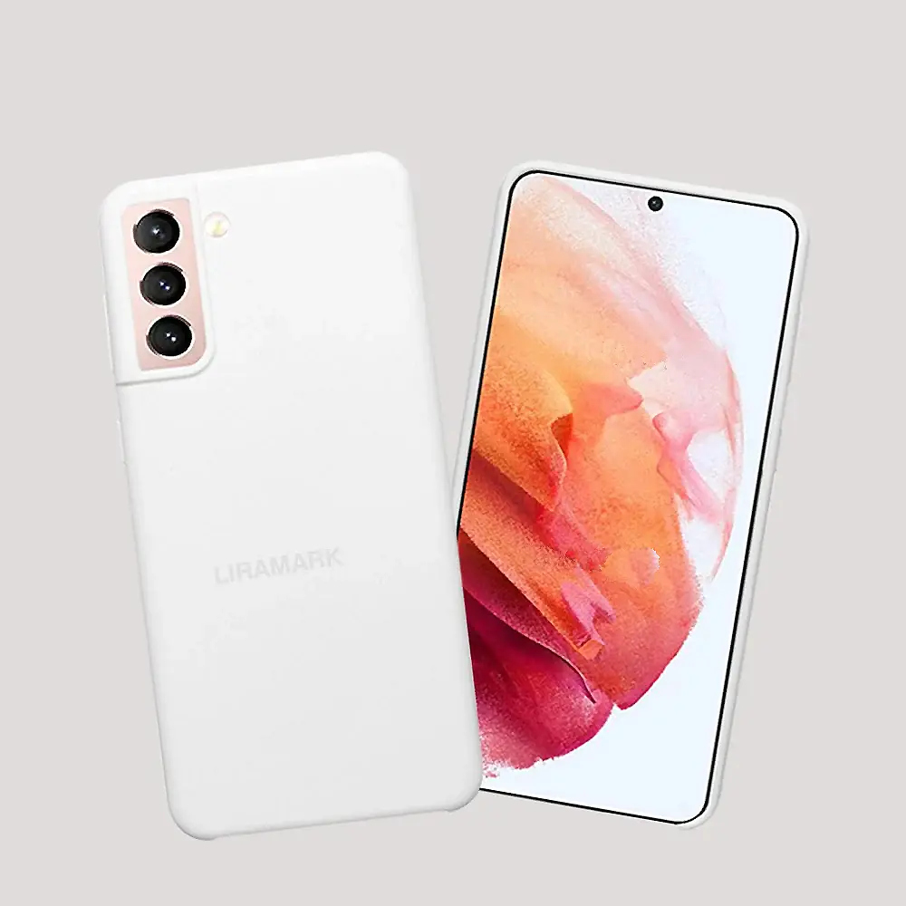 Samsung Galaxy S21 Plus Original Official Soft Silky Back Case (White)