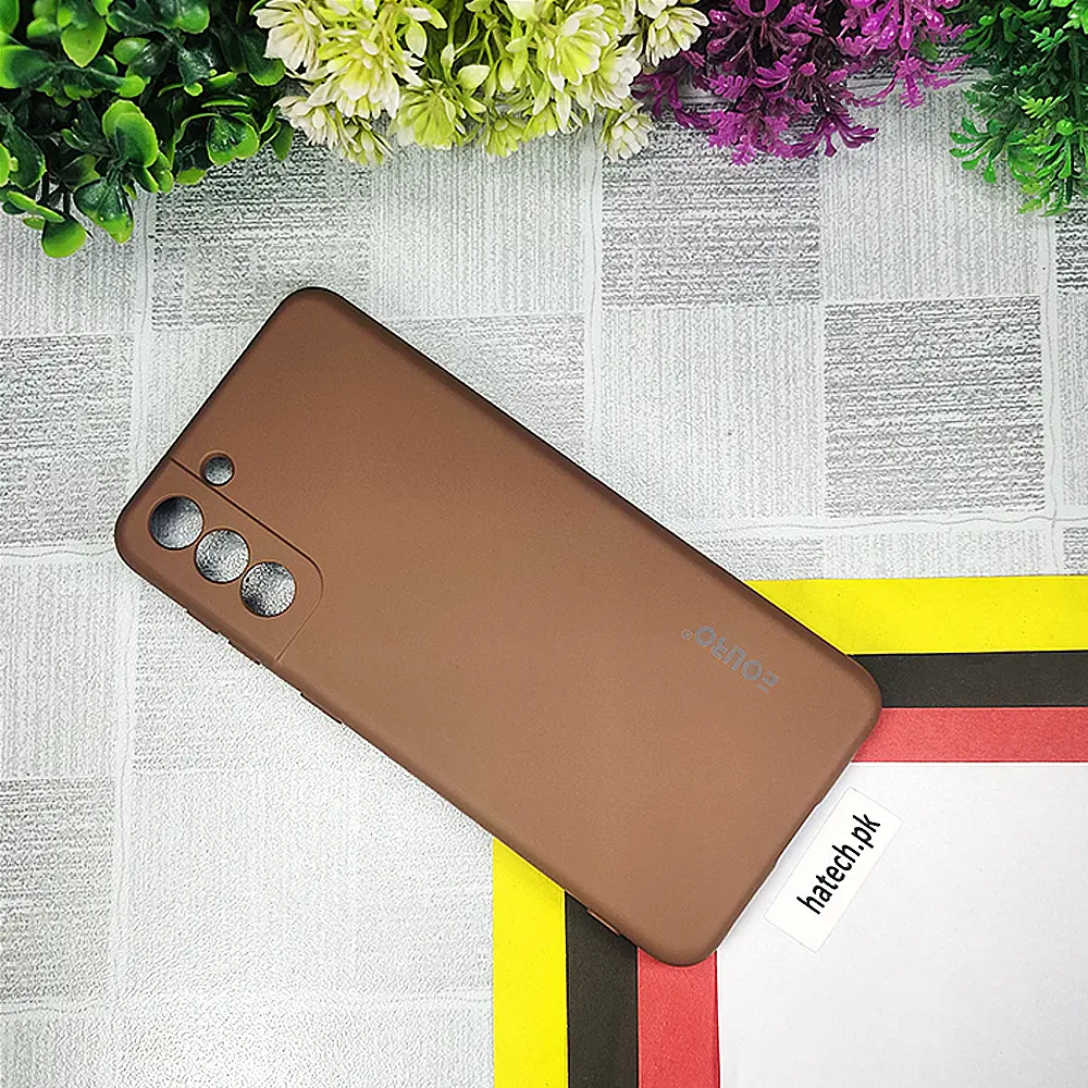 Samsung Galaxy S21 5G Eouro Official Soft Silky Back Case (Brown)