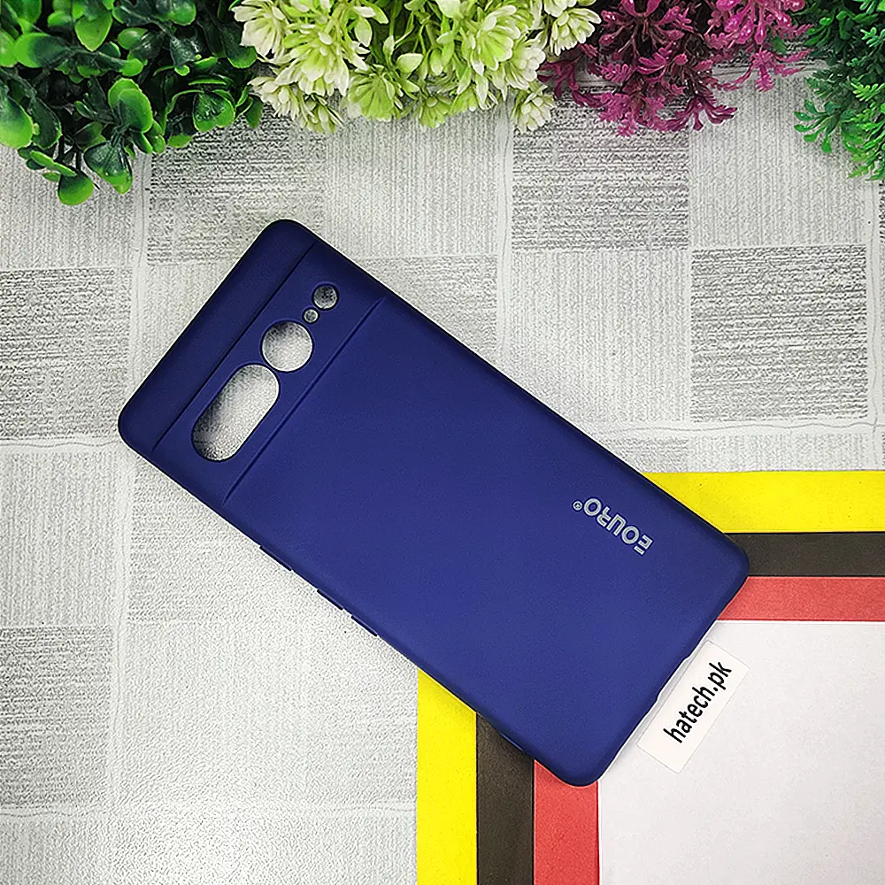 Google Pixel 7 Pro Eouro Official Soft Silky Back Case (Navy Blue)