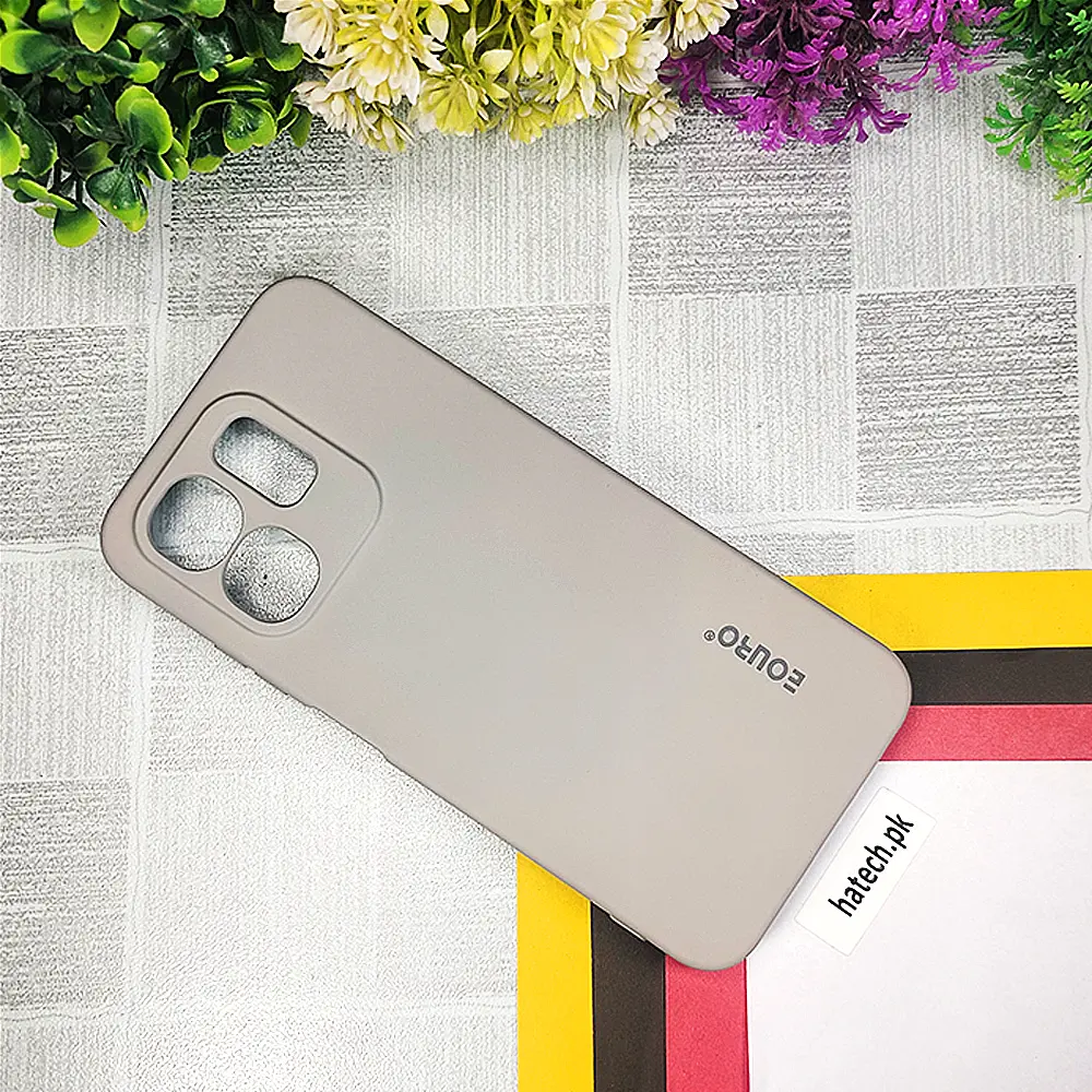 Infinix Hot 50i|Smart 9|Smart 9 HD Eouro Official Soft Silky Back Case (Titanium)