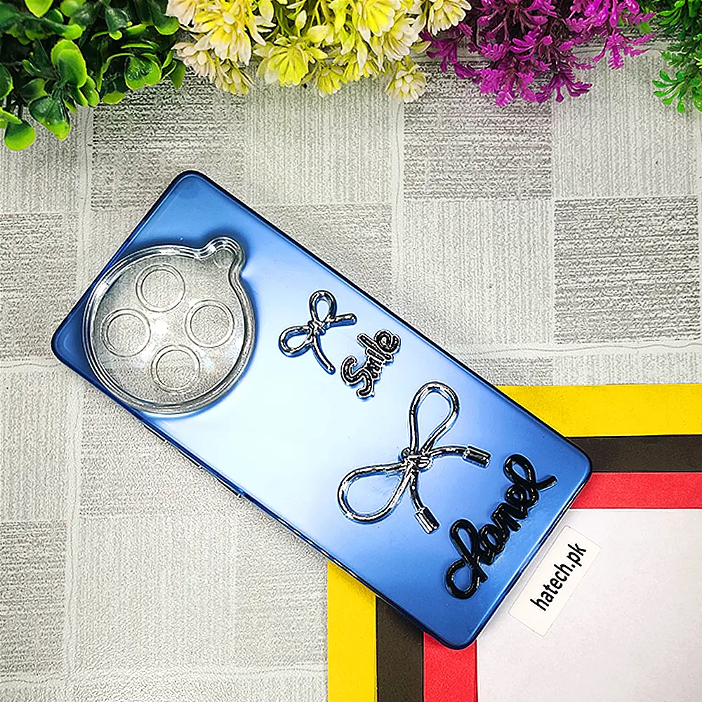 Tecno Camon 30S Fancy Chanel/Smile Mobile Back Case (Blue)