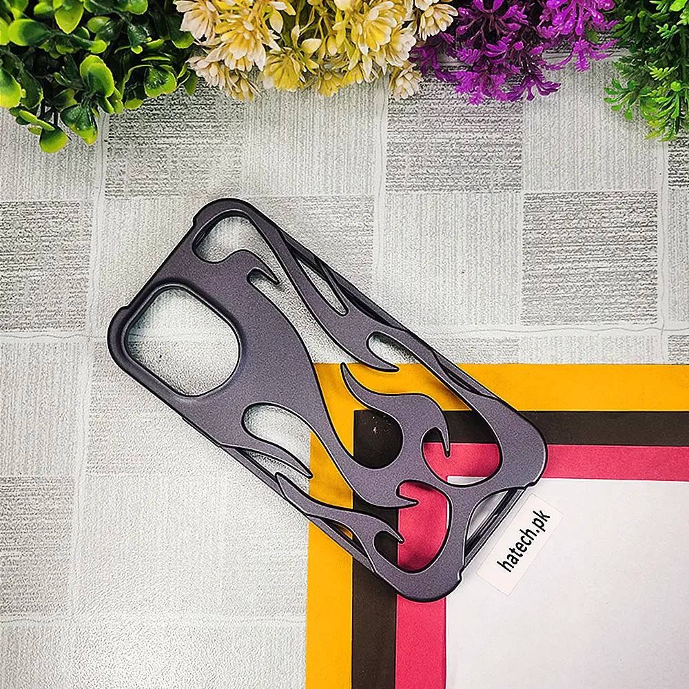 iPhone 12|iPhone 12 Pro FlameFlex Metal Feel Flexible Shock Proof Case (Purple)