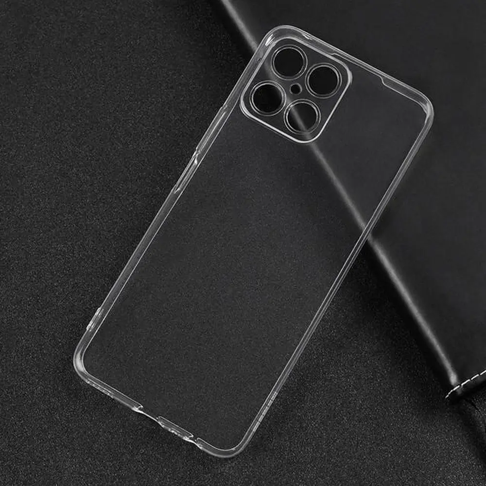 Huawei Honor X8A 4G Dust Plug Transparent Back Case 
