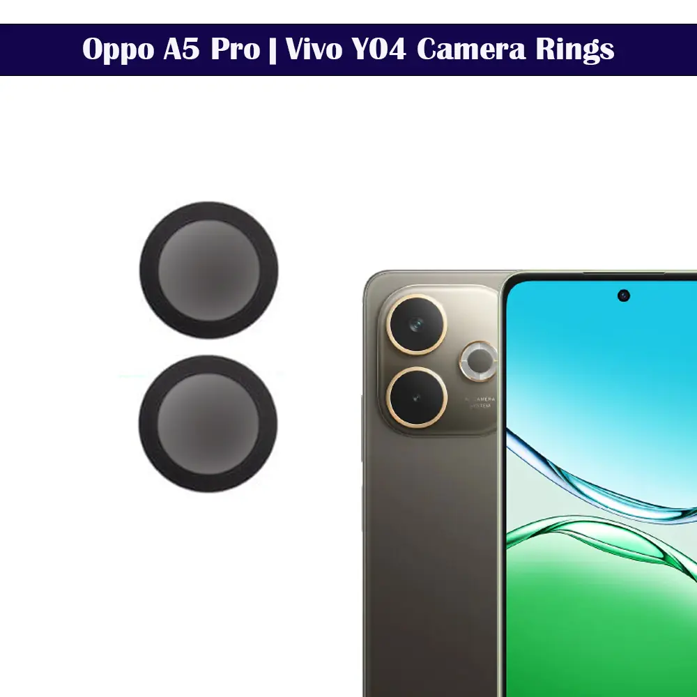 [PL14OA5PR-3-2] Oppo A5 Pro| Camera Rings - (Black) | Durable Protection for Your Lens