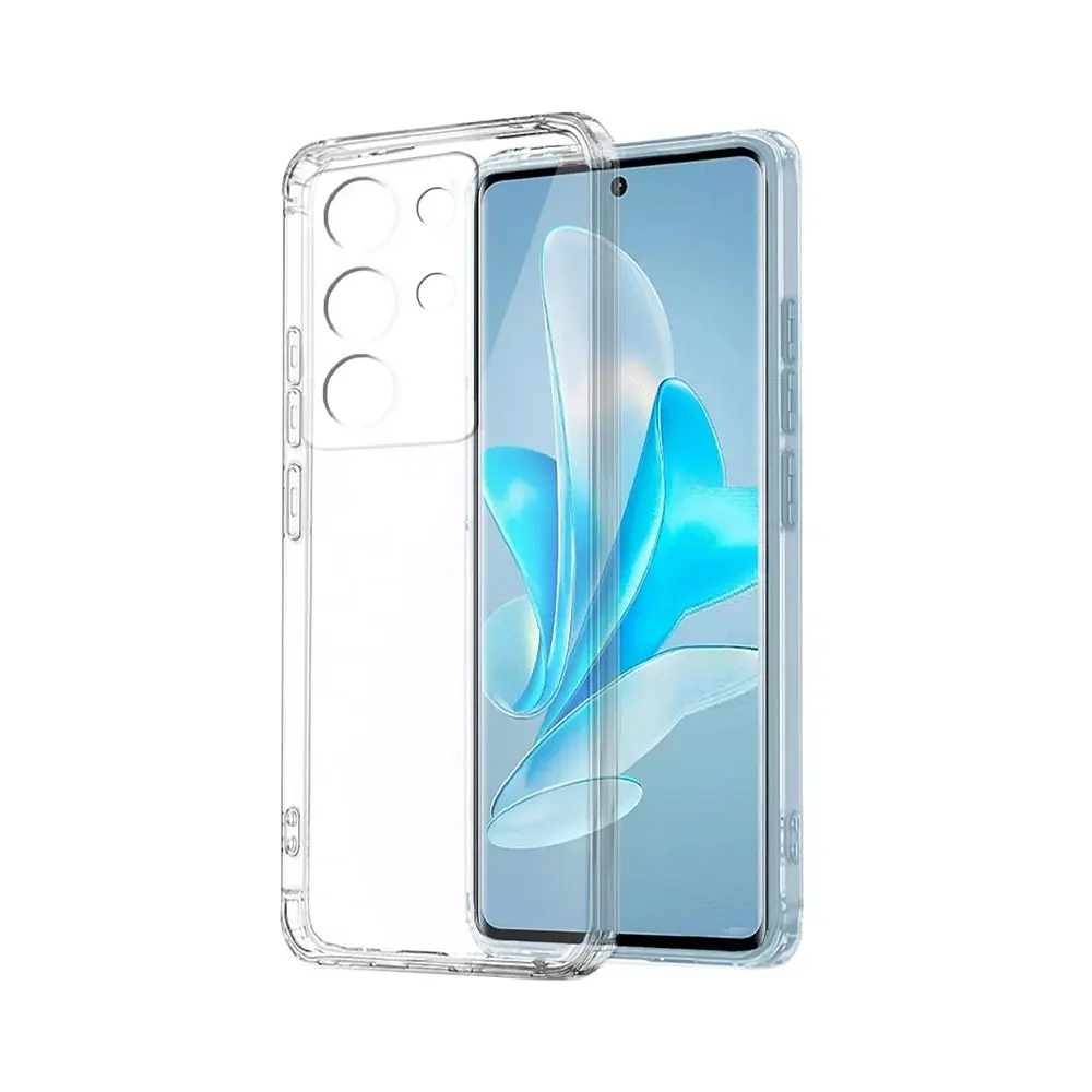 [PO7BVIY29-3] Vivo Y29 4G|T4X 5G Dust Plug Transparent Back Case