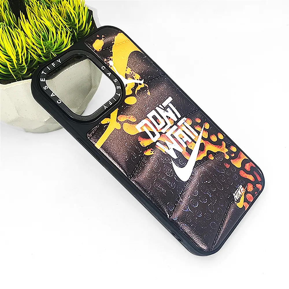iPhone 13 Pro Premium Puffer Casetify Back Case (Black)