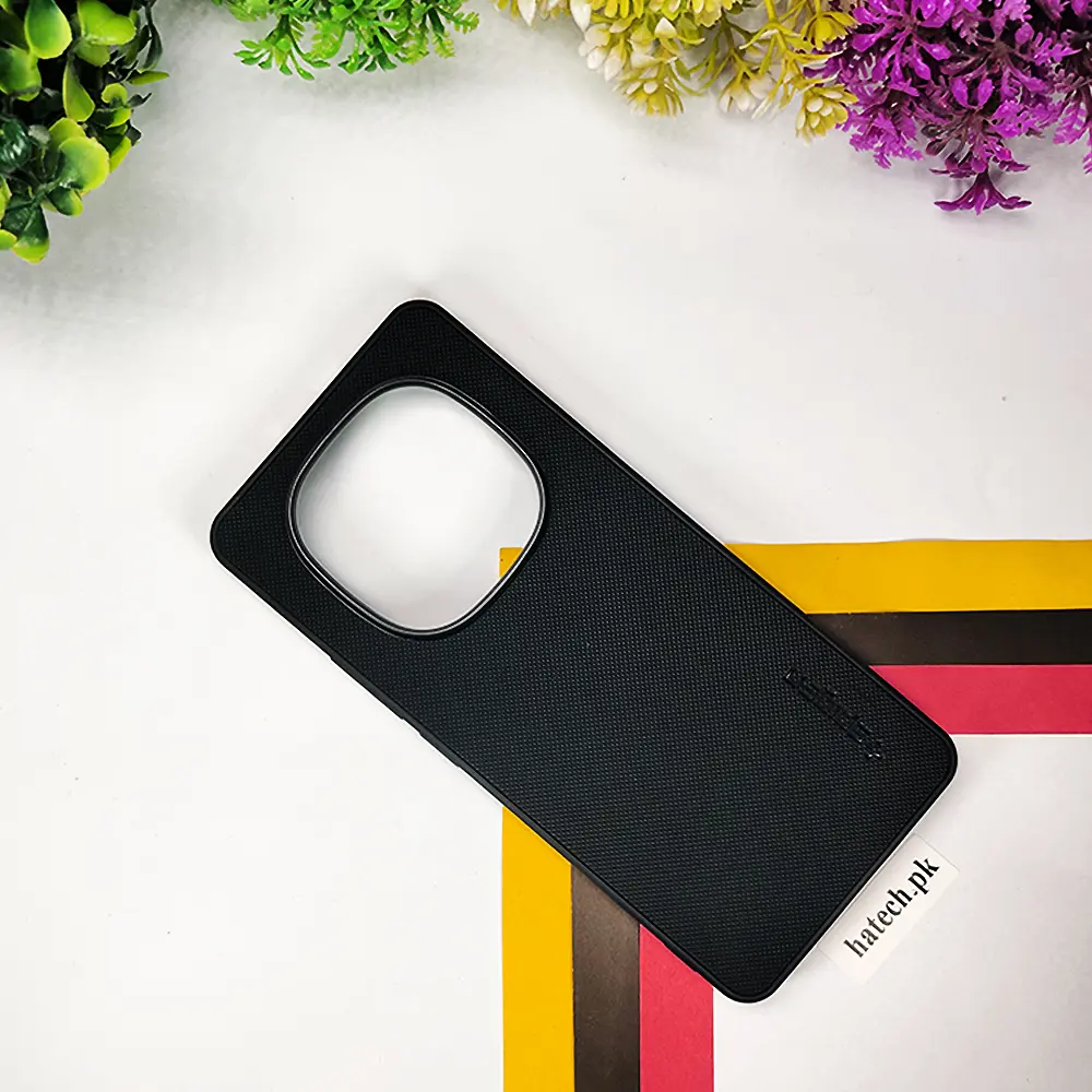 Xiaomi Redmi Note 14 Pro 4G Spigen Hard Dotted Leather Back Case (Black)