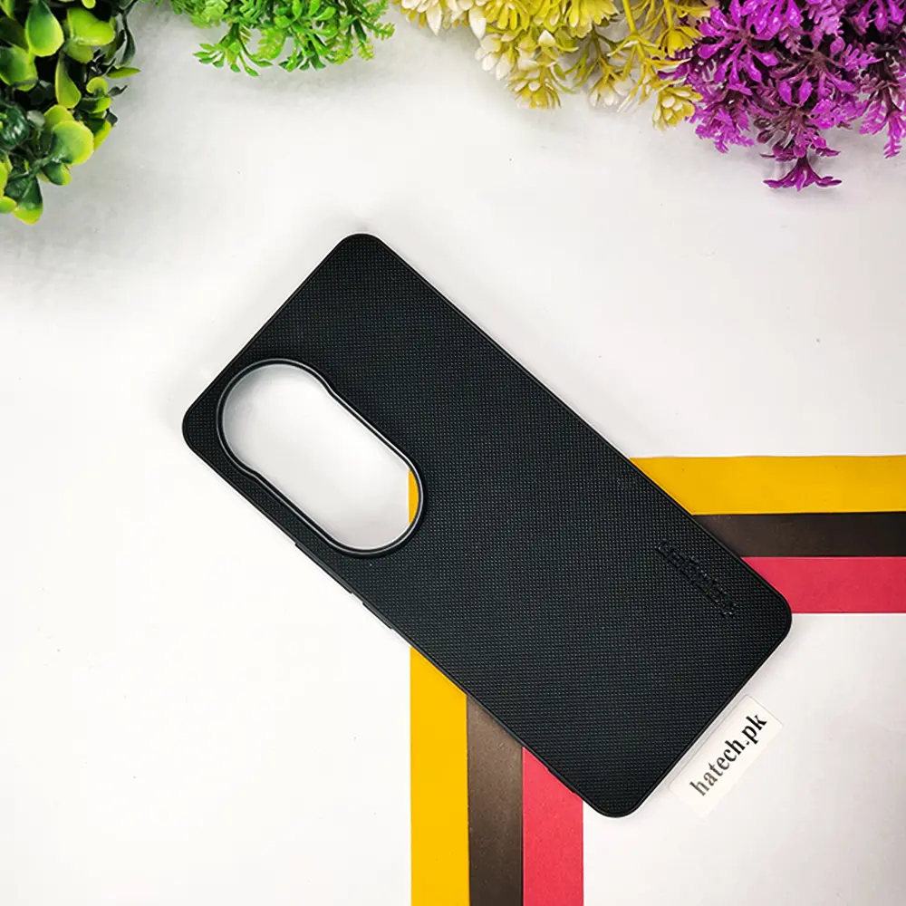 Vivo V50 5G Spigen Hard Dotted Leather Back Case (Black)