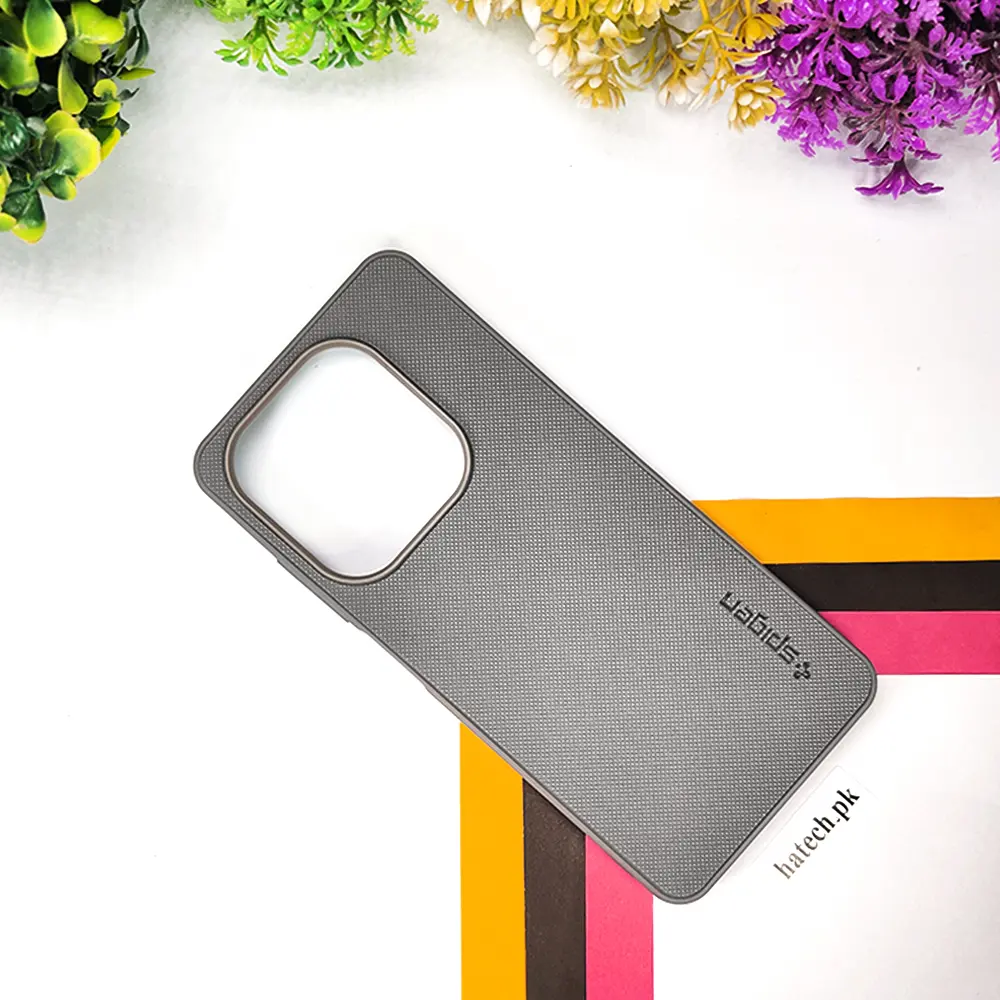 Tecno Spark 20C|Spark 20|Pop 8|Spark Go 2024|Infinix Hot 40i|Smart 8|Smart 8 Pro|Smart 8 Plus Spigen Hard Dotted Leather Back Case (Gray)