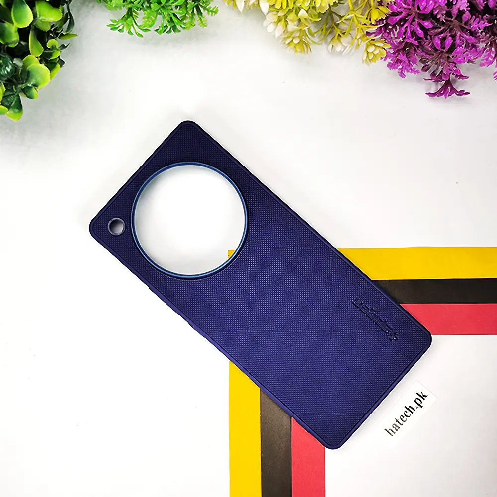 Infinix Zero 40 4G Spigen Hard Dotted Leather Back Case (Navy Blue)