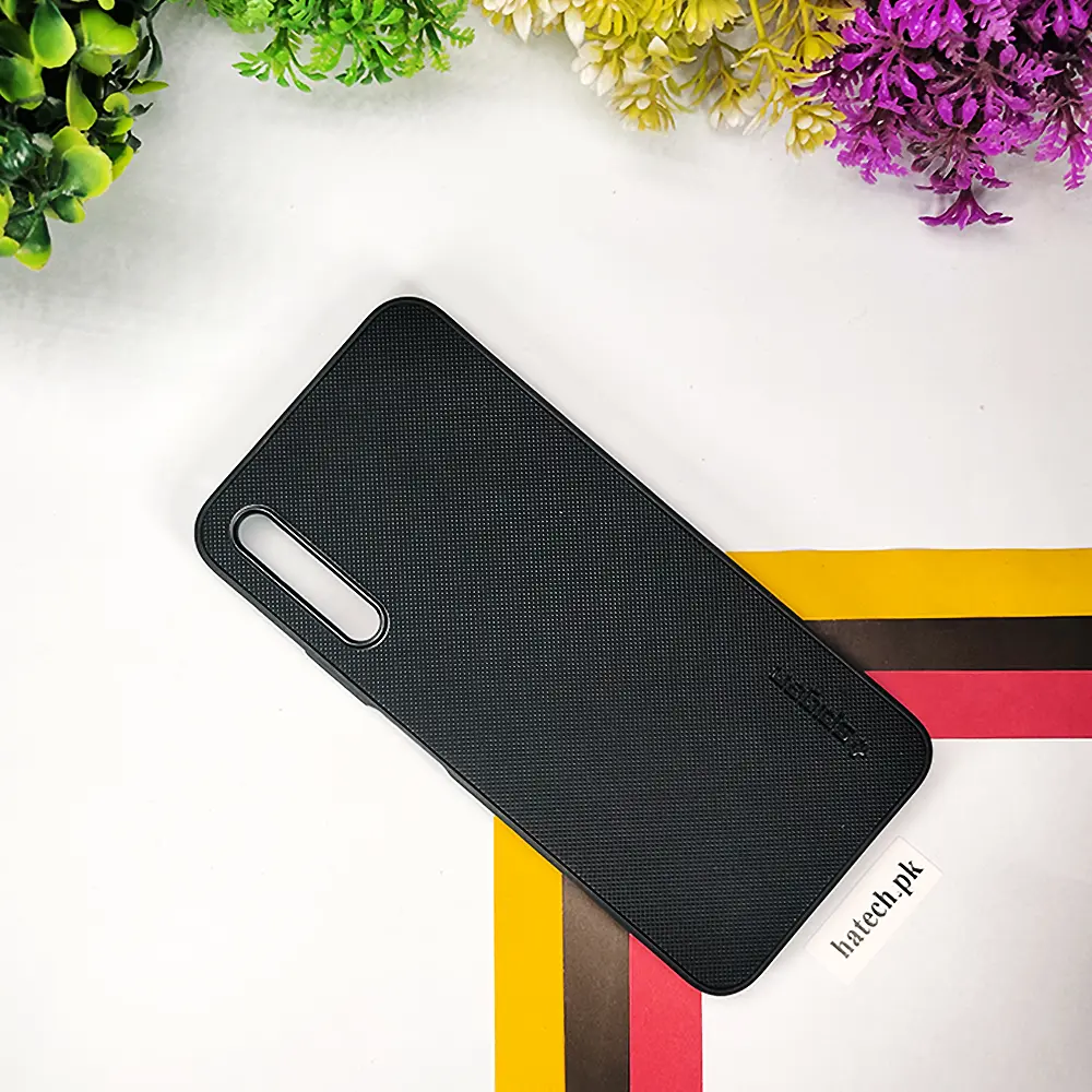 Huawei Y9s|Honor 9X|Honor 9X Pro|P Smart Pro Spigen Hard Dotted Leather Back Case (Black)