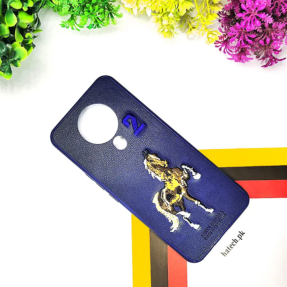 [PO43BTSPRK6-2-17] Tecno Spark 6 Santa Barbara Polo Racquet Club Back Case (Navy Blue)