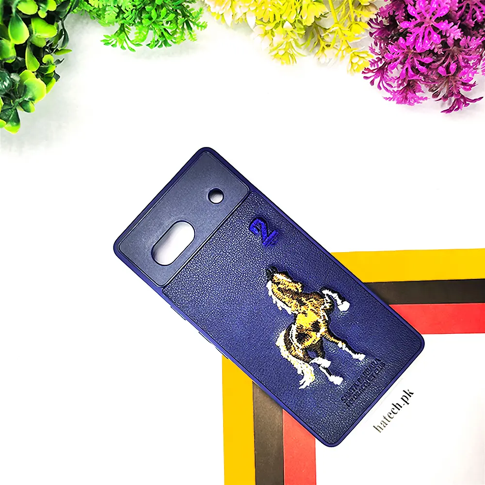 Google Pixel 6A Santa Barbara Polo & Racquet Club Back Case (Navy Blue)