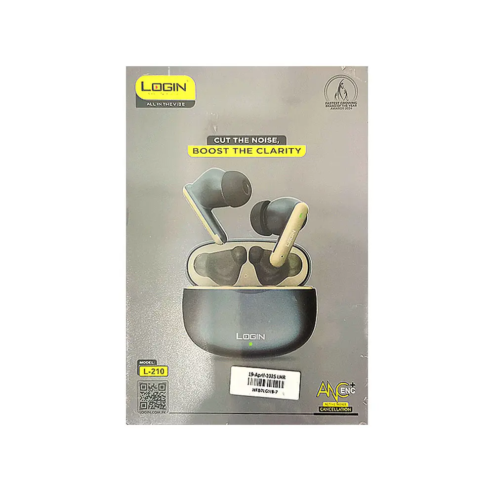 Login L-210 Wireless Bluetooth Earbuds With ANC+ENC