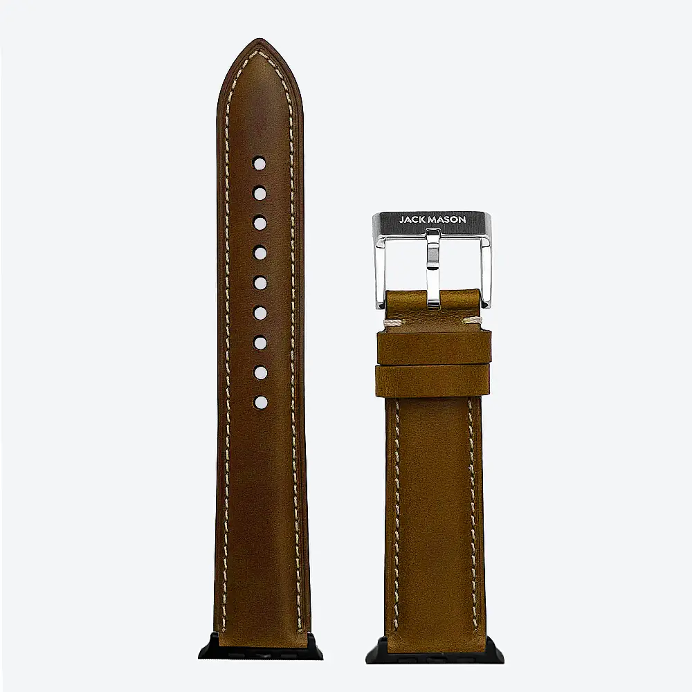 42/44/45/49 MM Leather Straps For Smart Watch (Brown)