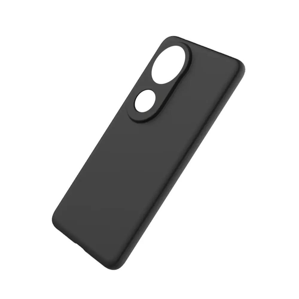 Vivo V50 5G Matte Soft Silicone Paper Back Case (Black)