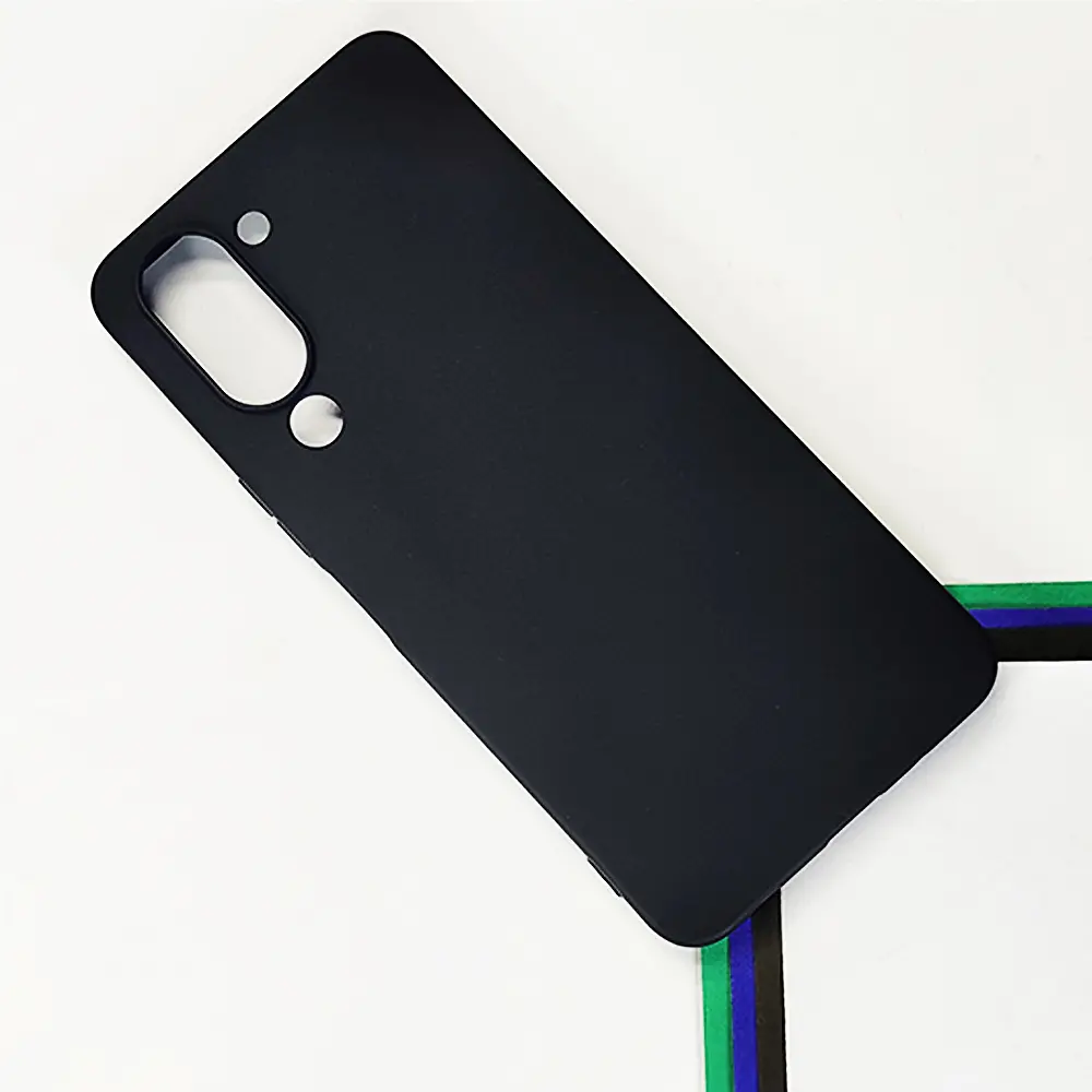 [PO4BVIY04-4-2] Vivo Y04 4G|Y19e 4G|Y29s Matte Soft Silicone Paper Back Case (Black)