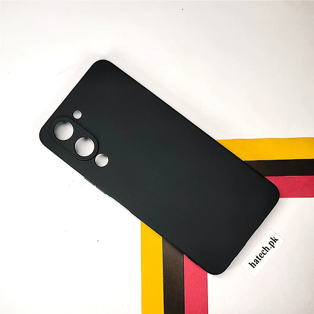 Vivo Y04 4G|Y19e 4G|Y29s Matte Soft Silicone Paper Back Case (Black)