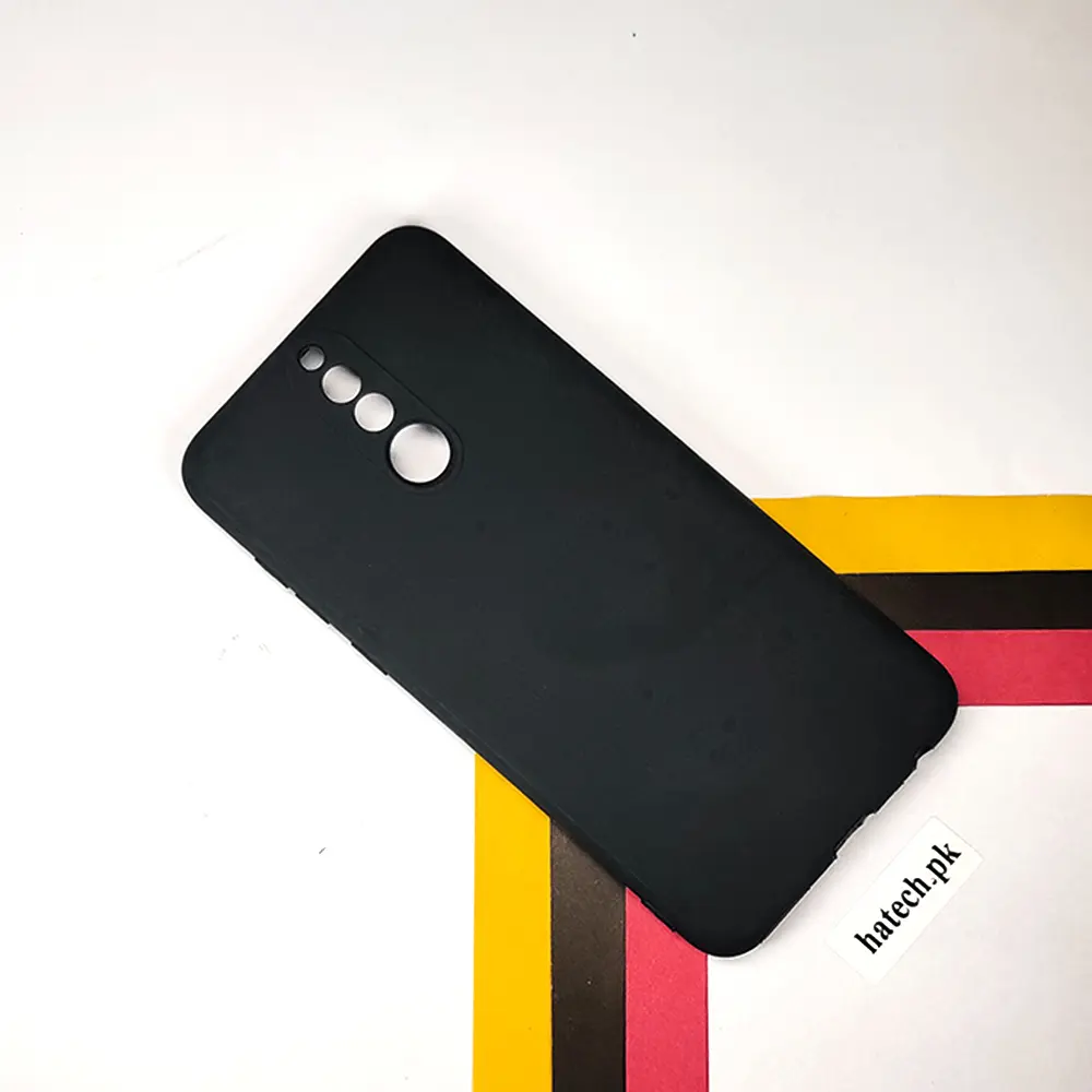 Huawei Mate 10 Lite Matte Soft Silicone Paper Back Case (Black)
