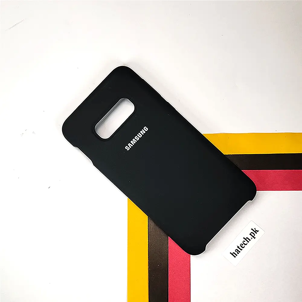Samsung Galaxy S10E Official Soft Silky Back Case (Black)
