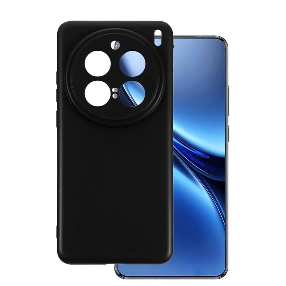 Vivo X200 Pro Official Soft Silky Back Case (Black)