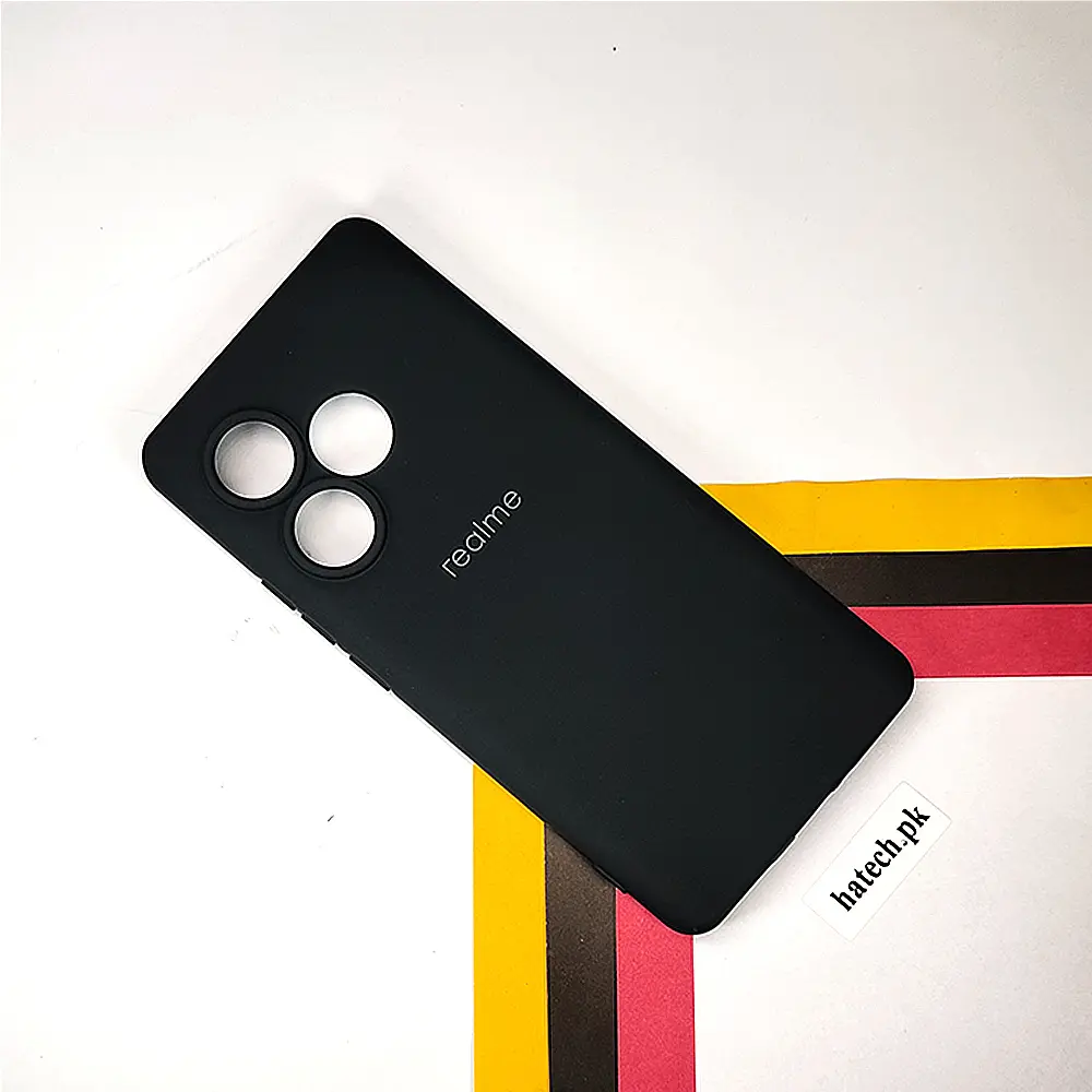 Oppo Realme GT Neo 6 SE 5G|Realme GT 6T 5G|GT Neo 6 5G Official Soft Silky Back Case (Black)